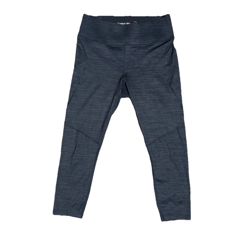Outdoor Voices TechSweat Crop Flex Leggings Size Medium Charcoal Gray Athletic